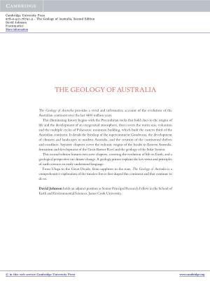 The Geology of Australia, Second Edition David Johnson Frontmatter More Information