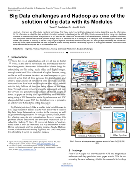 Big Data Challenges and Hadoop As One of the Solution of Big Data with Its Modules Tapan P