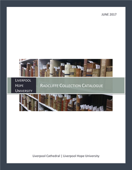 Radcliffe Collection Catalogue