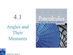 Angles and Their Measures