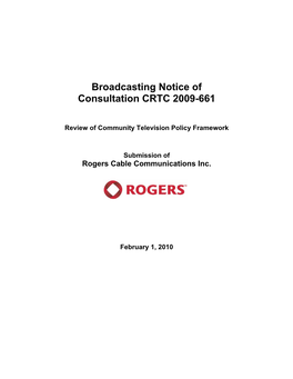 Rogers Cable Communications Inc