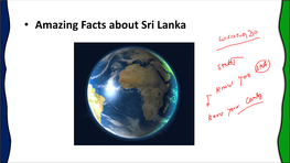 • Amazing Facts About Sri Lanka Bhuneshsir