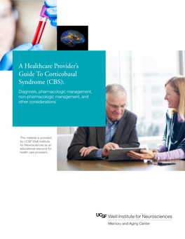 A Healthcare Provider's Guide to Corticobasal Syndrome