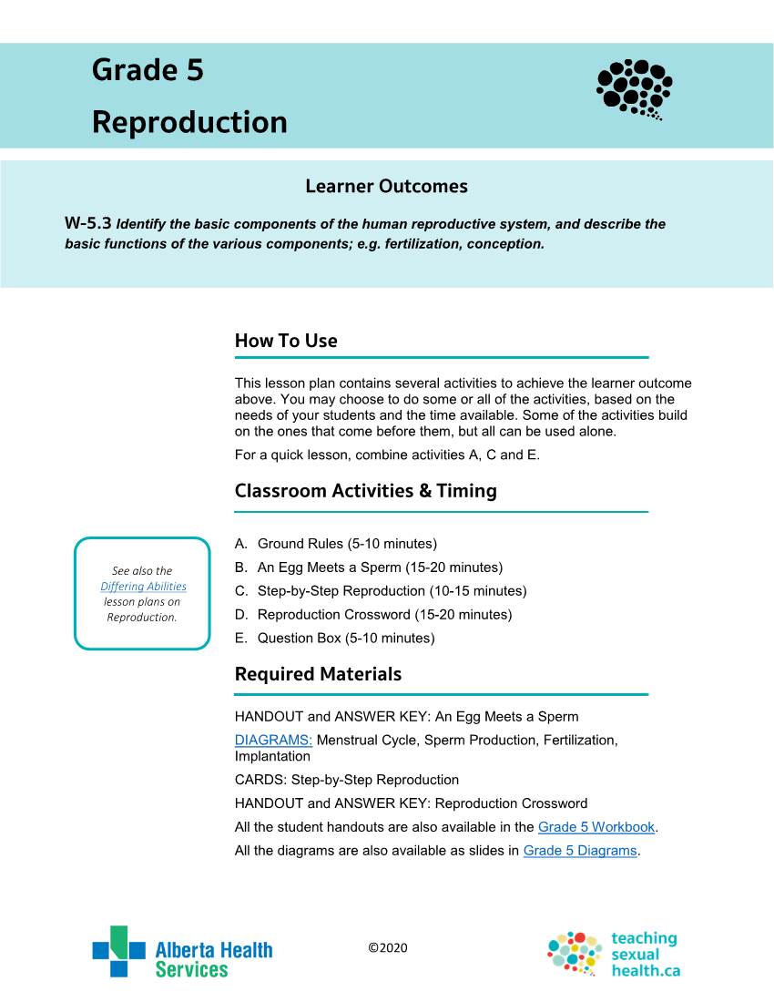 PDF Lesson 4: Reproduction Grade 5