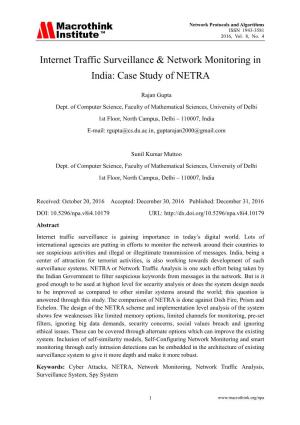 Case Study of NETRA