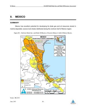 II. Mexico EIA/ARI World Shale Gas and Shale Oil Resource Assessment
