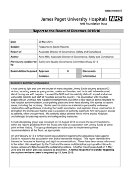 Report to the Board of Directors 2015/16