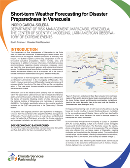 Short-Term Weather Forecasting for Disaster Preparedness in Venezuela