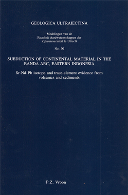 Subduction of Continental Material in the Banda Arc, Eastern Indonesia