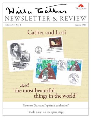 Cather and Loti NEWSLETTER & REVIEW