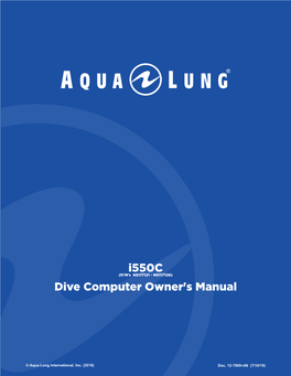 Dive Computer Owner's Manual I550c