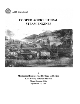 Cooper Agricultural Steam Engines