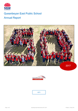 2017 Queanbeyan East Public School Annual Report