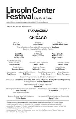 TAKARAZUKA in CHICAGO