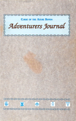 Curse of the Azure Bonds E Adventurers Journac