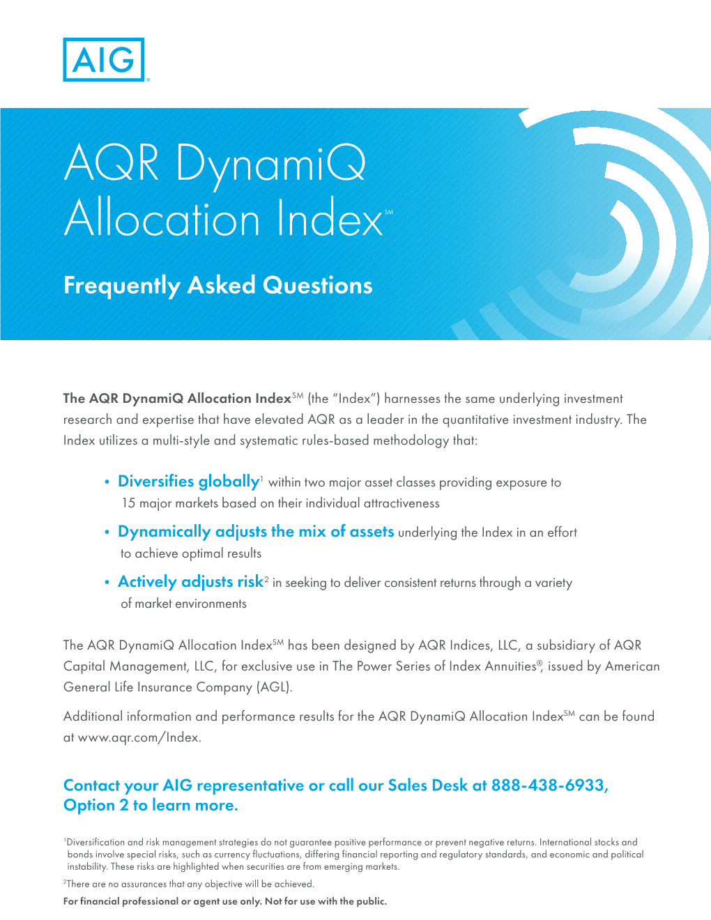 AQR Dynamiq Allocation Indexsm