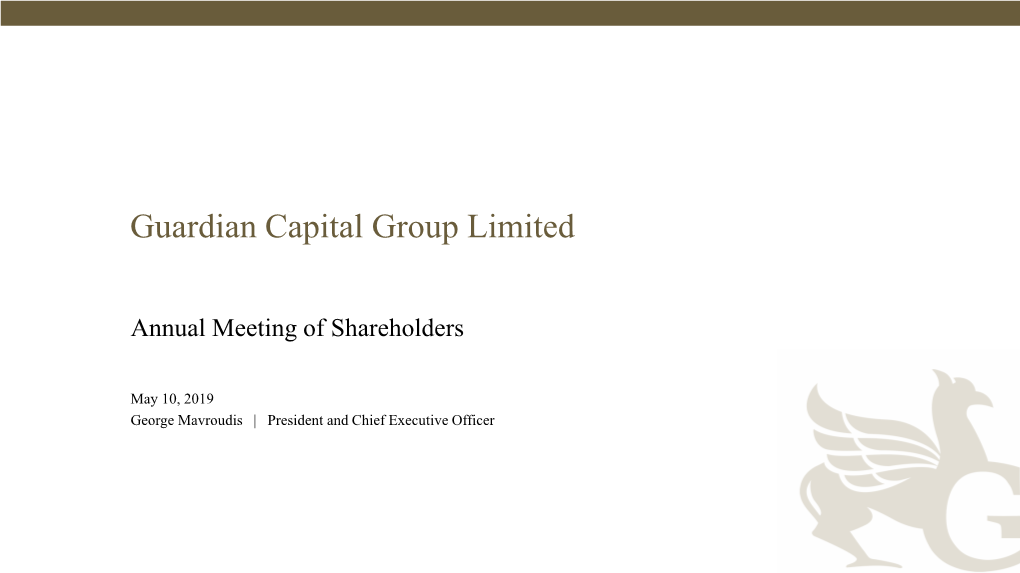 Guardian Capital Group Limited