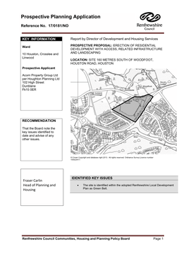 Prospective Planning Application