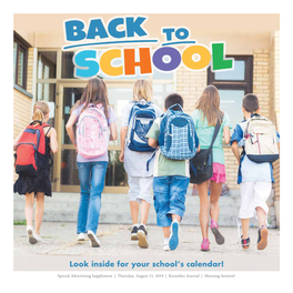 Look Inside for Your School's Calendar!