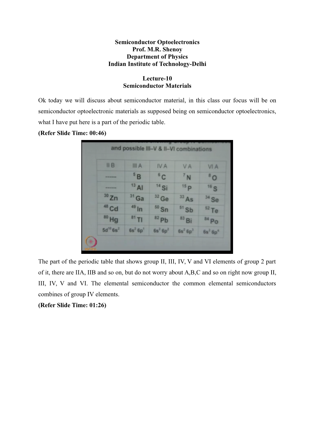 Semiconductor Materials