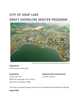 City of Soap Lake Draft Shoreline Master Program