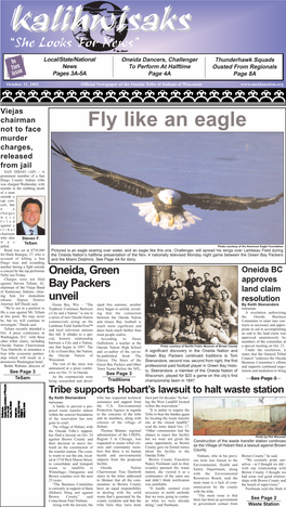 October 31, 2002 Official Newspaper of the Oneida Tribe of Indians of Wisconsin