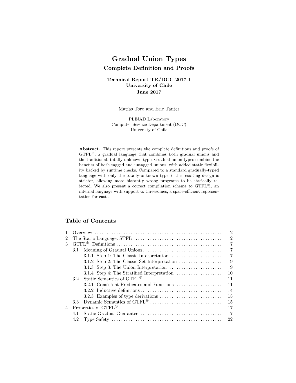 Gradual Union Types Complete Deﬁnition and Proofs