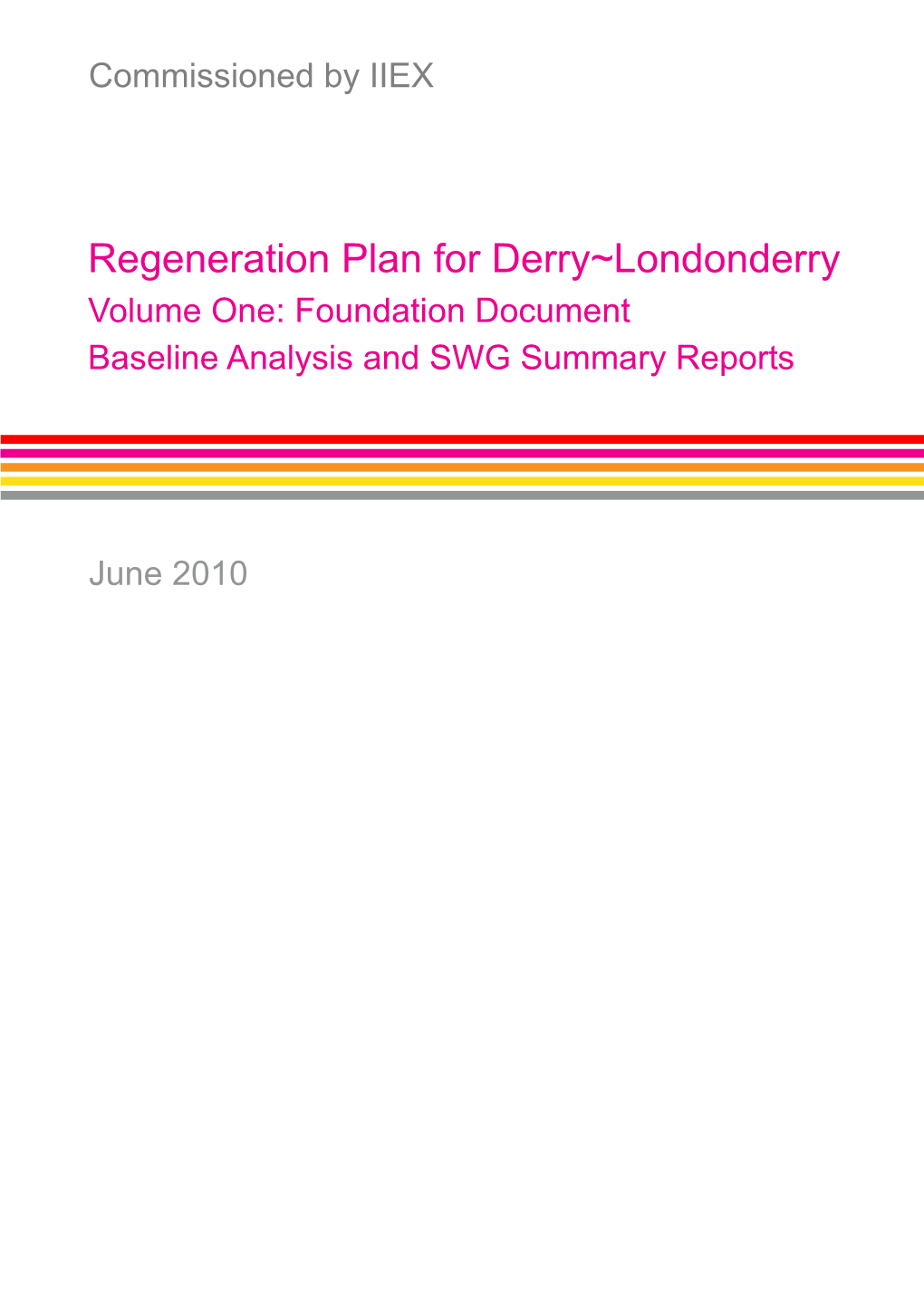 Regeneration Plan 2Nd Draft