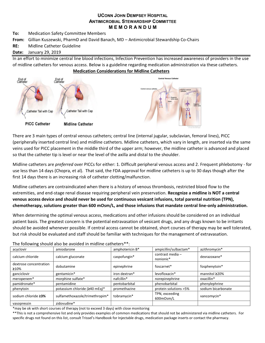 Medication Considerations for Midline Catheters.Pdf - DocsLib