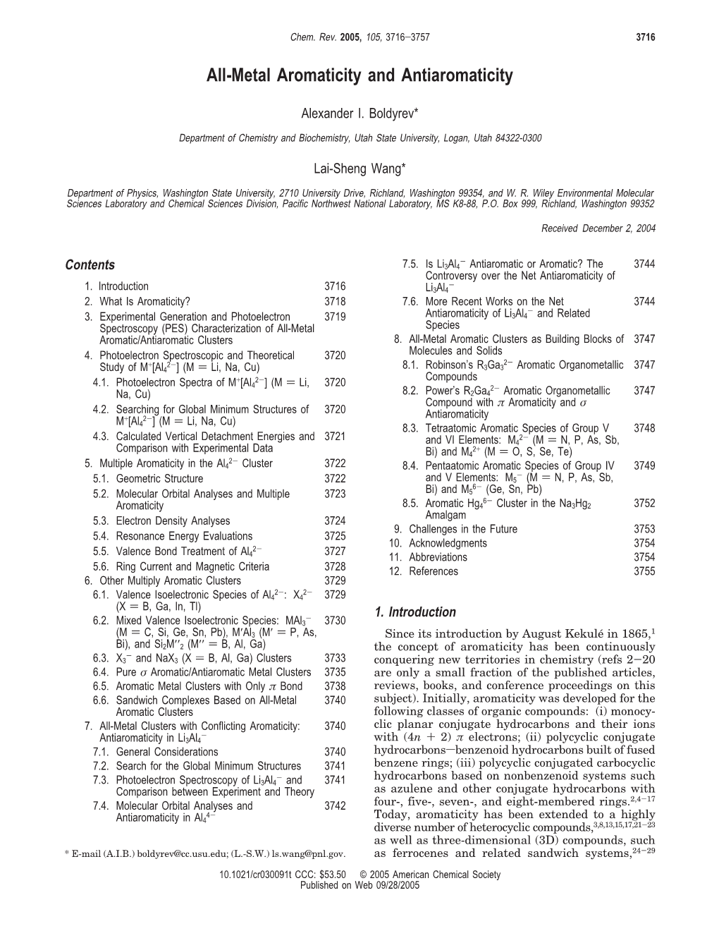 All-Metal Aromaticity and Antiaromaticity