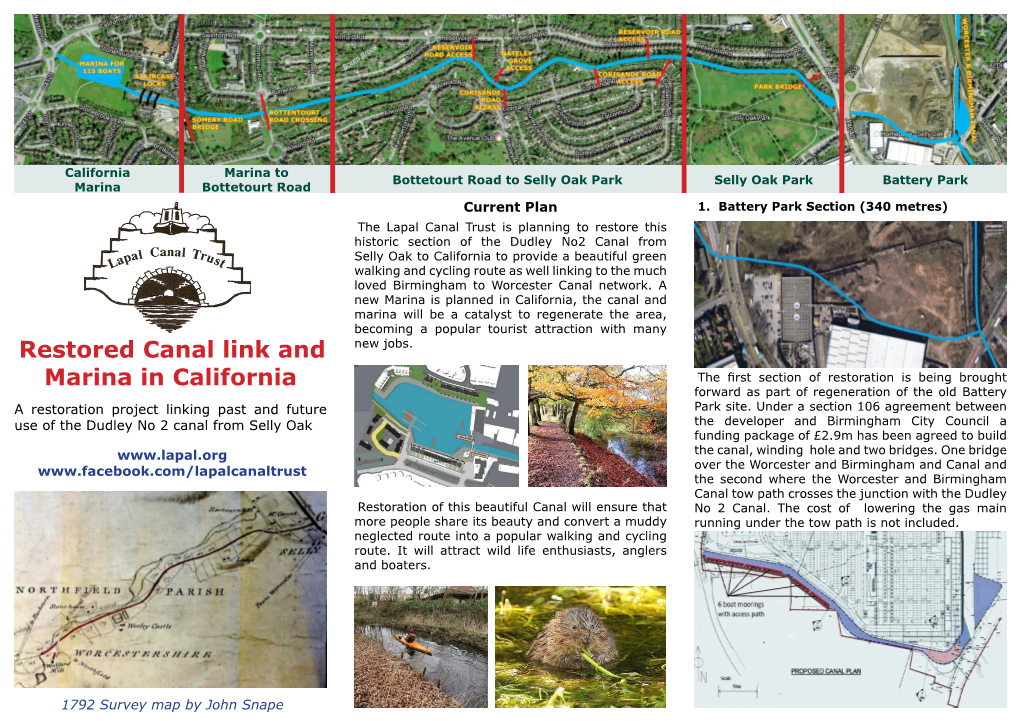 Selly Oak to California Marina Route