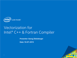 07 Vectorization for Intel C++ & Fortran Compiler .Pdf