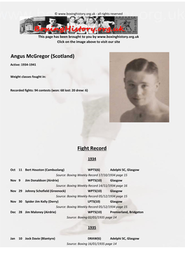 Angus Mcgregor (Scotland)