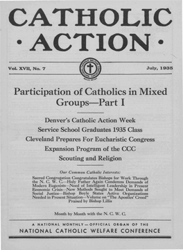 Participation of Catholics in Mixed Groups-Part I