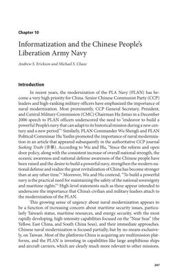 Informatization and the Chinese People's Liberation Army Navy