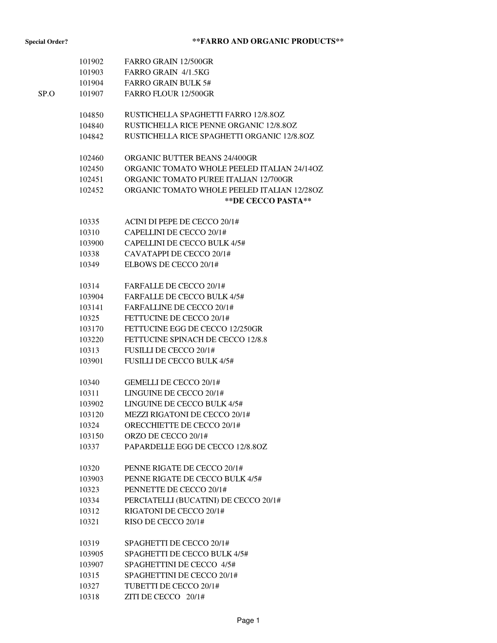 PRODUCT LIST 2016.Xlsx