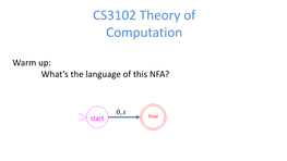 CS3102 Theory of Computation