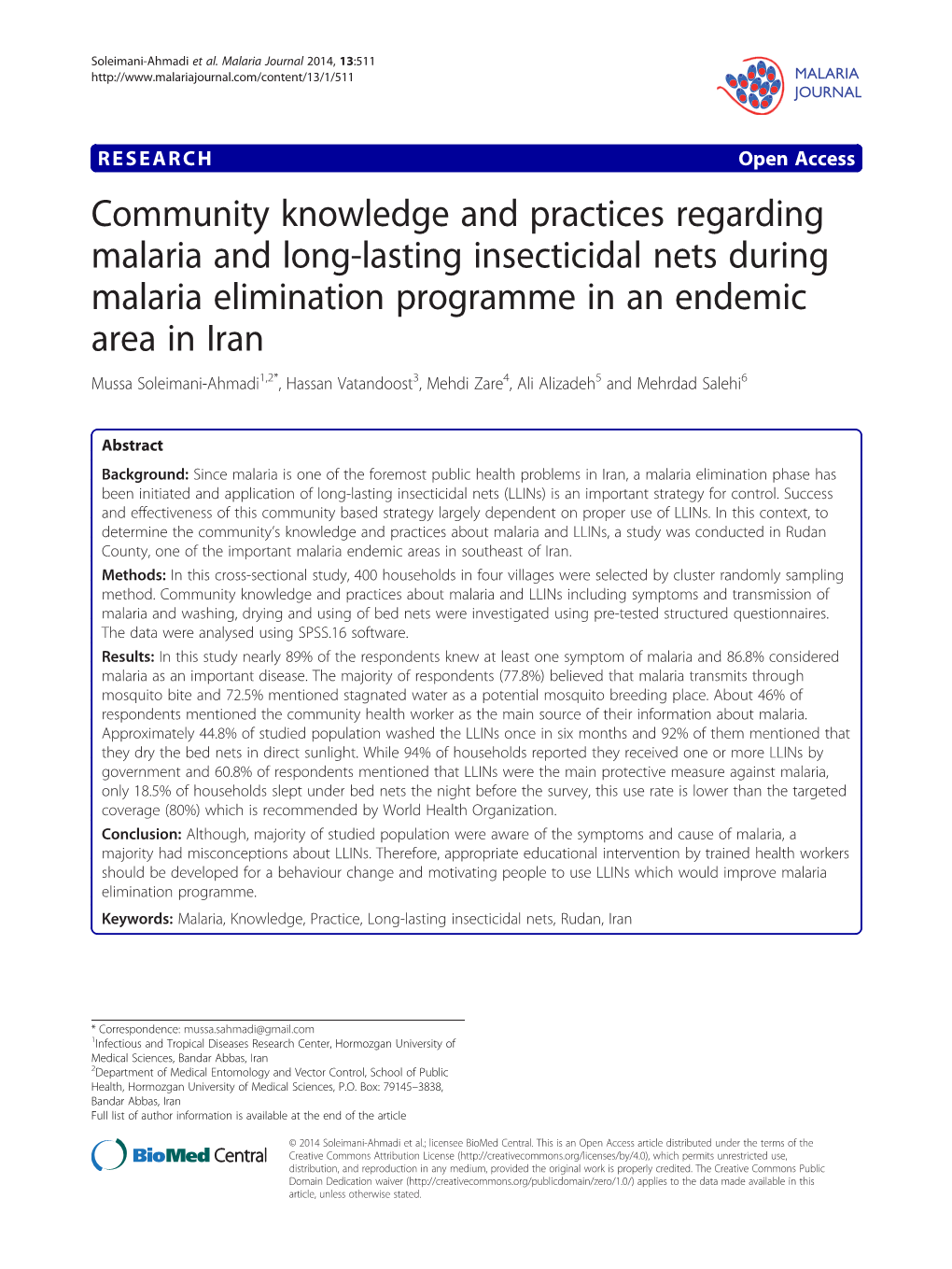 Community Knowledge and Practices