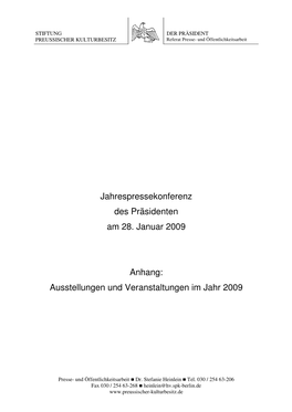 Ausstellungen Und Veranstaltungen Im Jahr 2009