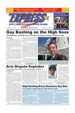 Gay Bashing on the High Seas