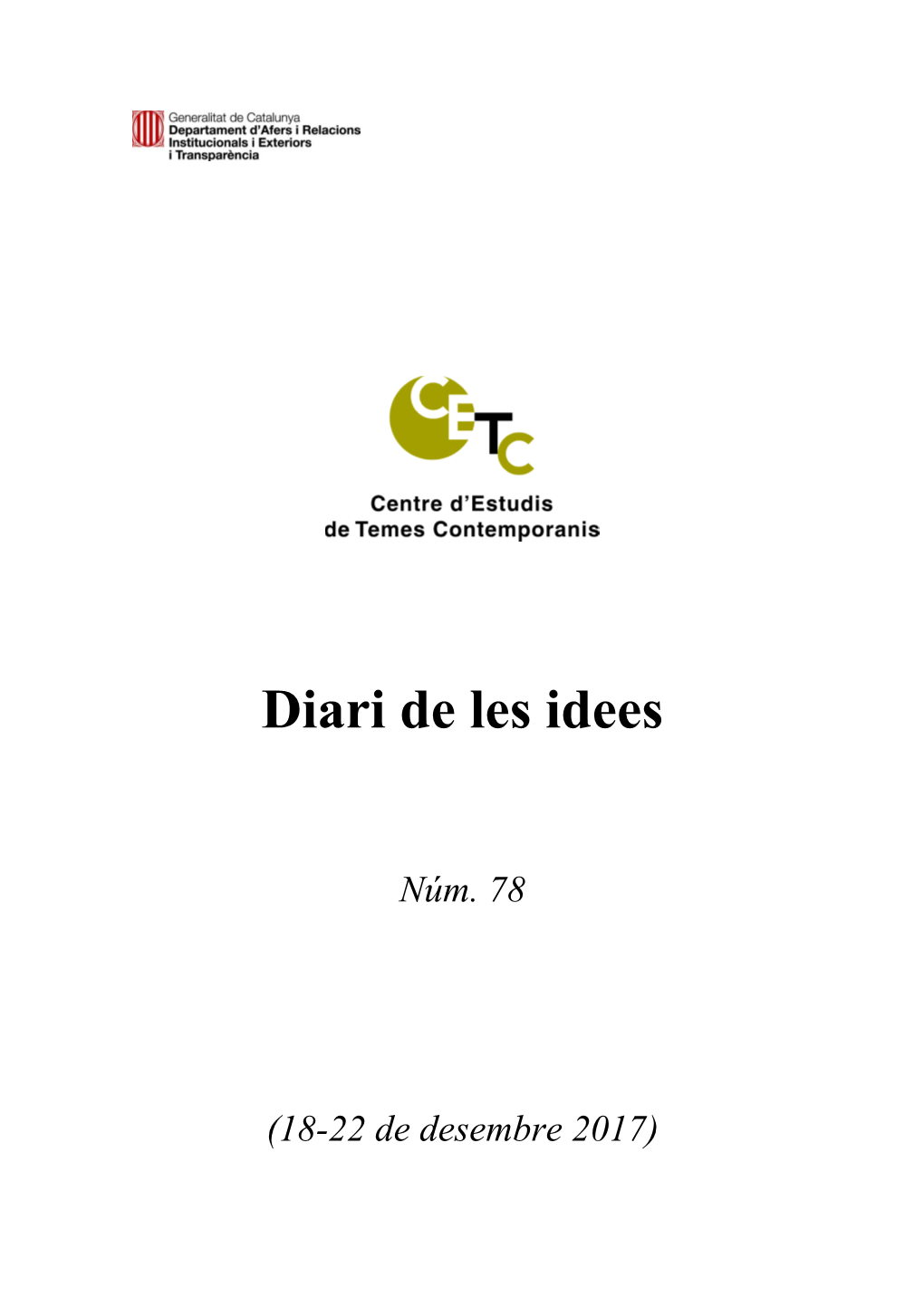 Diari De Les Idees