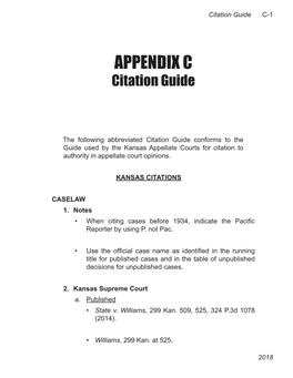 APPENDIX C Citation Guide
