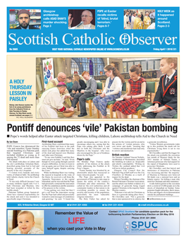'Vile' Pakistan Bombing