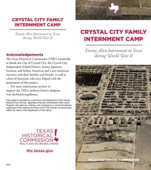 Crystal City Family Internment Camp Brochure