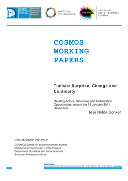 Cosmos Working Papers