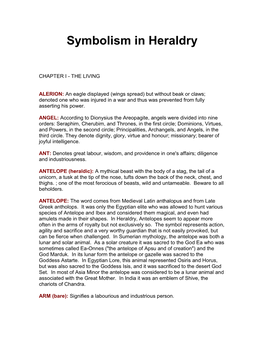 Symbolism in Heraldry