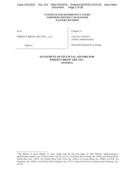 Case 19-01811 Doc 131 Filed 02/23/19 Entered 02/23/19 14:02:25 Desc Main Document Page 1 of 36