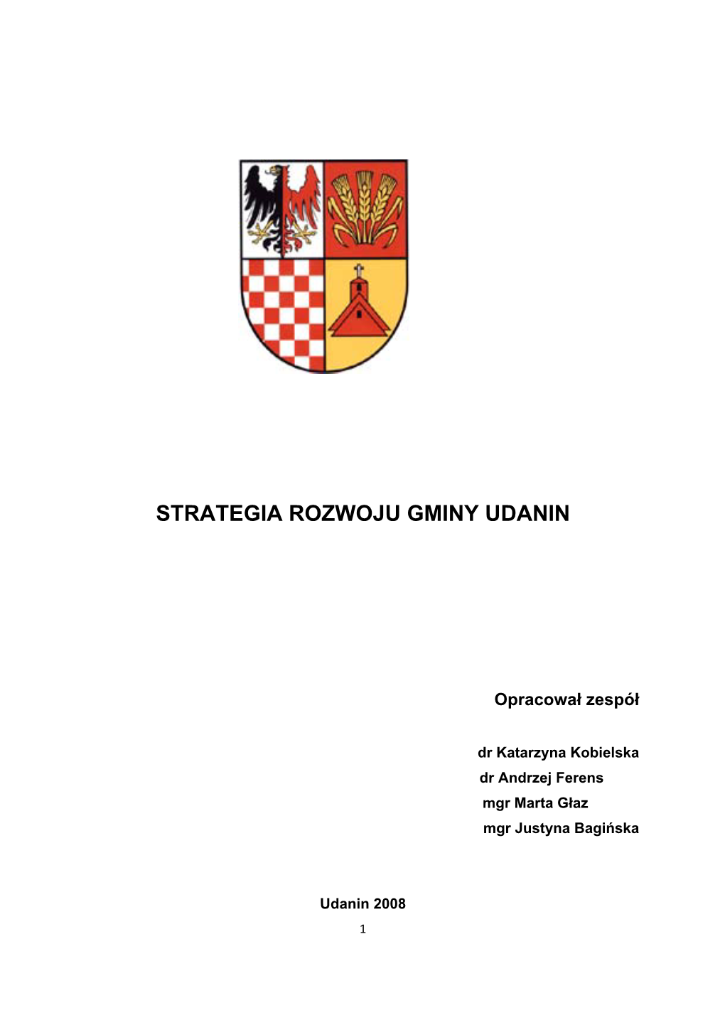 Strategia Rozwoju Gminy Udanin