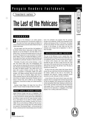 The Last of the Mohicans 4 5 by James Fenimore Cooper 6