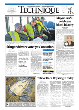 Stinger Drivers Vote 'Yes' on Union